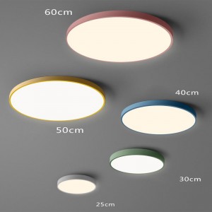 LED modern akryllegering rund 5 cm supertunna LED-lampa.LED-ljus.Taklampor.LED-taklampa. Taklampa för foajé sovrum